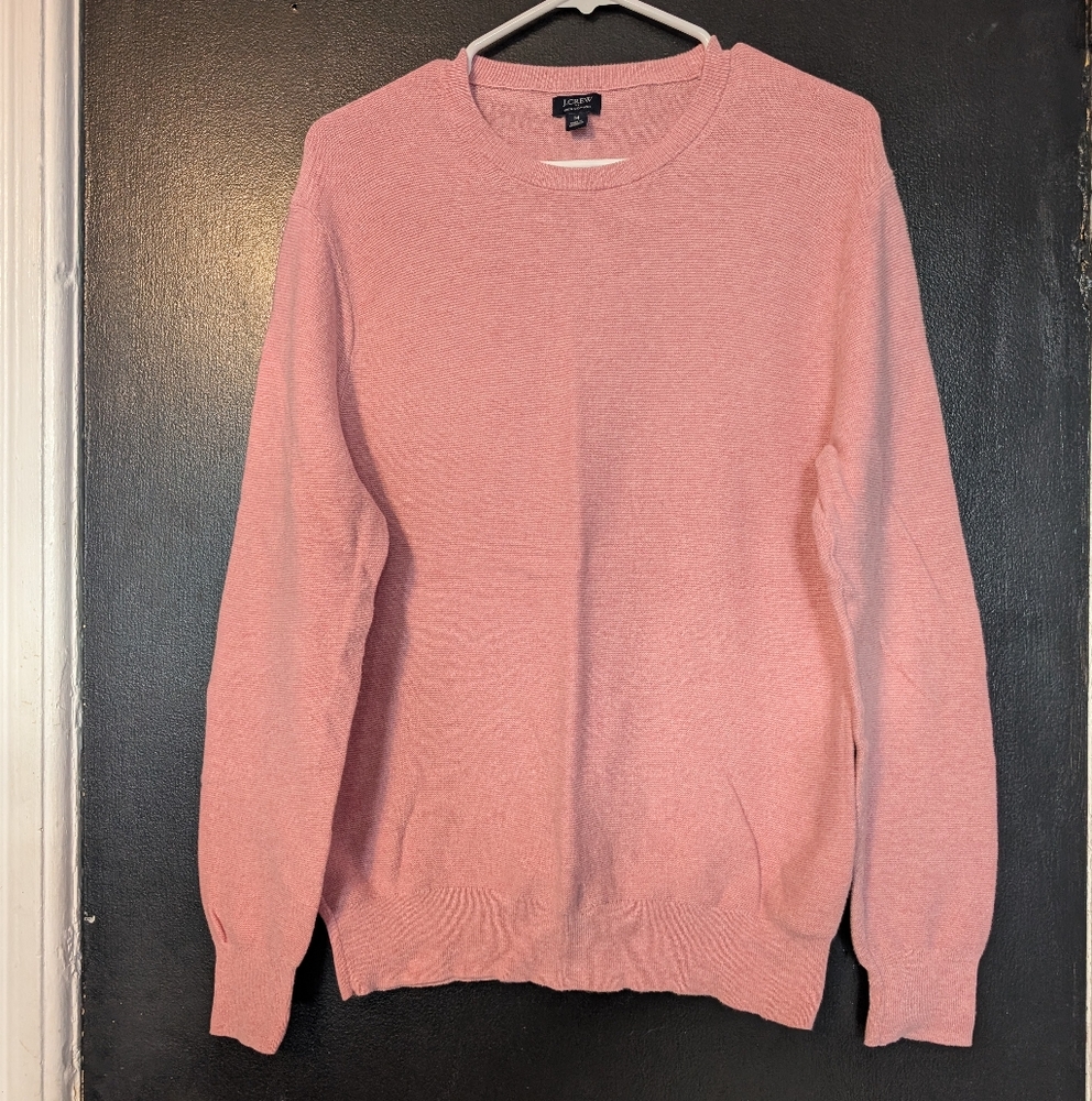 J. Crew Sweater Pink Crewneck Sweater